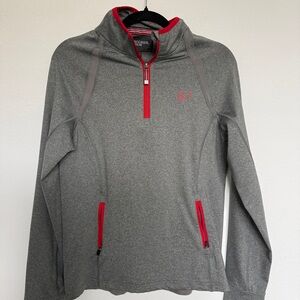 Horseware Ireland Platinum Gray Half Zip Pullover Athletic Jacket Size M